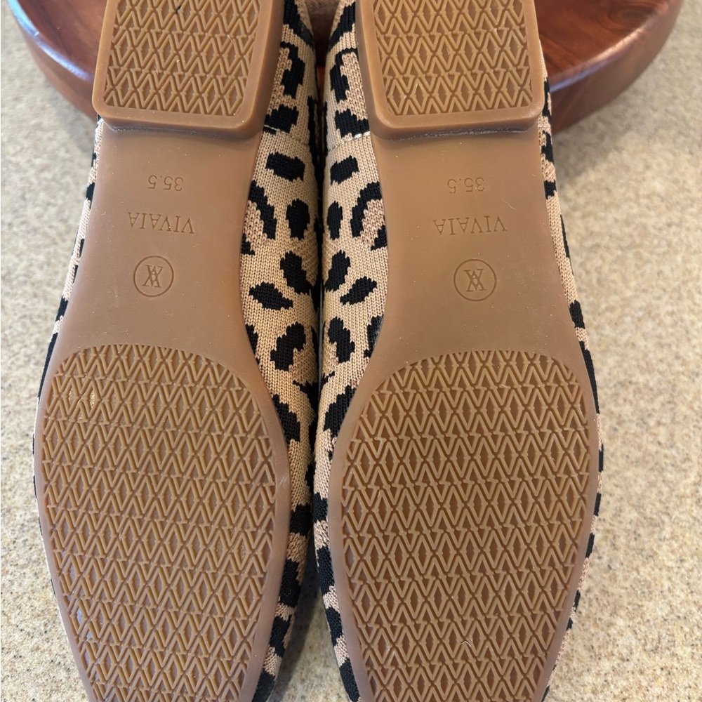Women's Vivaia Samantha Leopard Print Loafers - Black and Tan - Picture 4 of 6